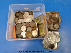 A quantity of coinage largely UK pre-decimal,