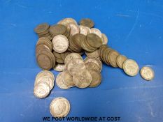 Approximately 900g of pre 1947 silver coinage