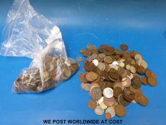 Two bags of mixed coins
