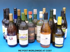 Twelve bottles of white wine and five bottles of Sherry to include Matra Mountain Chardonnay 1999,