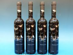 Four 70cl bottles of Black Moth truffle vodka