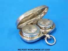 A hallmarked silver sovereign case, Chester 1911,
