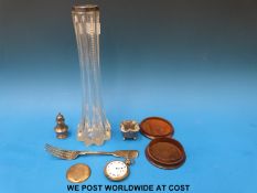 A hallmarked silver (Exeter) fiddle pattern fork,