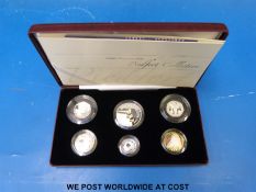 A cased set of six piedfort silver proof coins for 2006 commemorating various historical events,