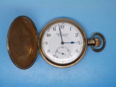 H Samuel Everite keyless hunter pocket watch