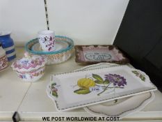 Royal Worcester and Spode ceramics including a fruit bowl