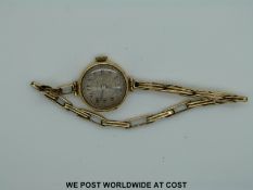 A 9ct gold ladies' wristwatch,