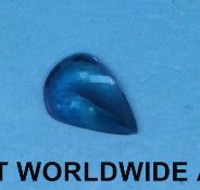 A pear cut tanzanite of approximately 2.