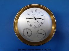 Tiffany & Co clock with subsidiary temperature and relative humidity dials