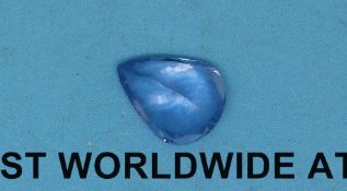 A pear cut tanzanite measuring 2.