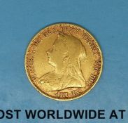 An 1894 gold full sovereign