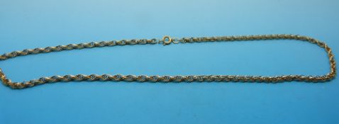 A 9ct gold necklace (6.