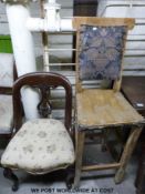 A collection of various chairs to include captain's chair,