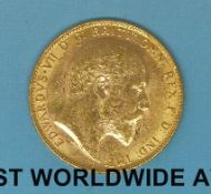 A 1904 Edward VII gold full sovereign