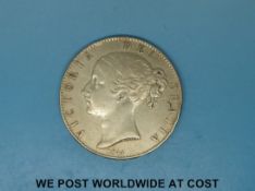 A better than fine 1844 Victorian wreath crown with cinque foil stops