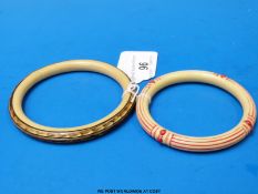 Two bakelite bangles