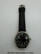 Russian Poljot Flight gentleman's wristwatch with black face,