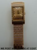 Boucheron 18ct gold gentleman's wristwatch.