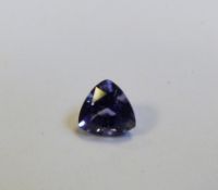 A loose tanzanite of approximately 1.