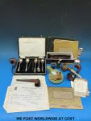 A quantity of collectables to include 1939 telegrams, 1918 Scheduled Occupation certificate,