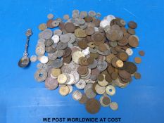 A collection of overseas / world coinage with a quantity of silver content, 19thC onwards,