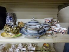 A Charlotte Rhead jug, a small quantity of T & B Crown china, a tureen,