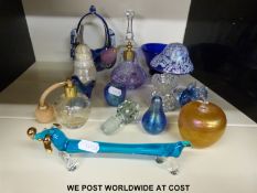 A pair of Staffordshire dogs, a Torquay vase, Nat West pigs, Spode jug,