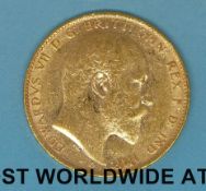A 1903 Edward VII gold full sovereign