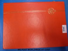 A stockbook of GB stamps includes mint control blocks,