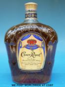 Crown Royal fine de luxe blended Canadian whisky, one litre,