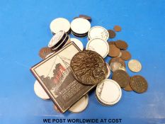 A small amateur collection of 19thC / early 20thC world and English coinage,