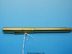 An 18ct gold Swan fountain pen with 14ct gold nib, London 1938, maker Mabie Todd (35.