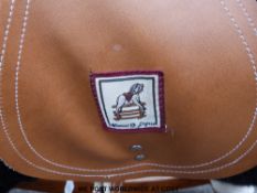 A plush rocking horse by Mamas and Papas, saddle height from floor 58cm.