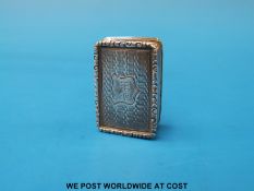 A Victorian silver vinaigrette,