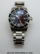 Longines Hydro Conquest gentleman's wristwatch with automatic movement,