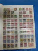 A stockbook of stamps from the German Empire,
