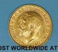 A 1911 gold full sovereign