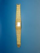 Piaget 18ct gold ladies wristwatch, the face set with 143 diamonds,