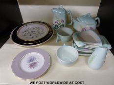 A collection of Carltonware, plates, teapot,