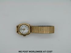 A 9ct gold ladies wristwatch and a ladies Longines wristwatch