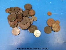 Two bronze Victorian pennies, 1851 Jersey and 1857,