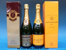 Louis Roederer Brut Premier champagne 750ml bottle together with Veuve Clicquot Ponsardin champagne,