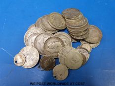 Approximately 340g of pre 1920 silver coinage