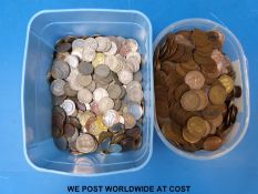 A quantity of sundry UK coinage, largely pre-decimal,