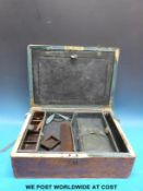 A leather travelling box by Kennedy, Bond St,