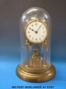 A German anniversary clock with flat disc balance,