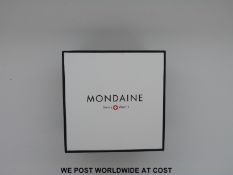 A boxed gentleman's Mondaine wristwatch with original receipt