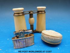 A pair of ivory opera glasses,