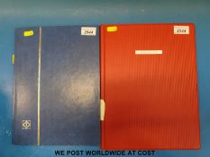 Two stockbooks of GB stamps including large blocks of postage dues