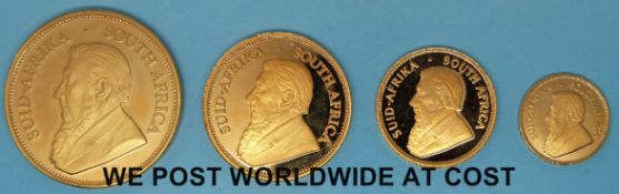 A 2002 cased four coin Krugerrand set,